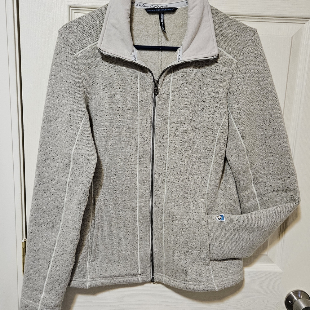 Kuhl Gray Ski & Snow Jacket with Stand-Up Collar